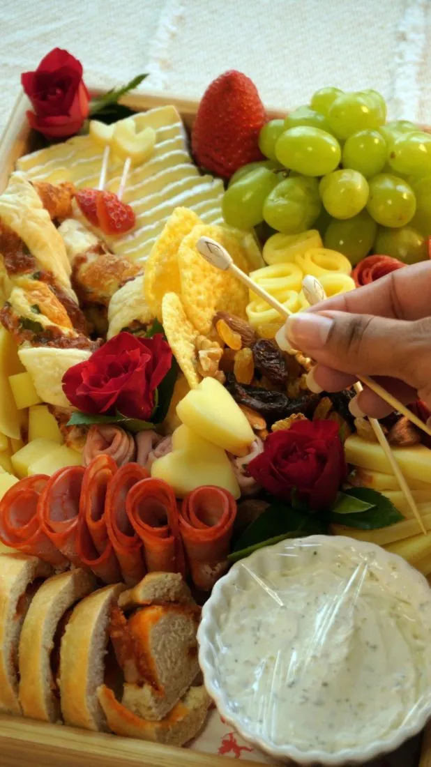 Detalhe da curadoria de produtos gourmet
